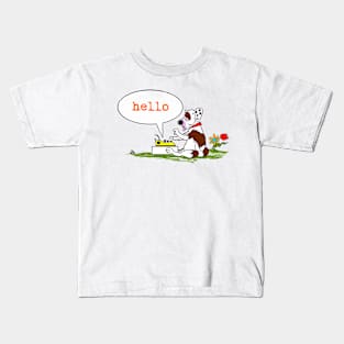G PUP HELLO ORANGE Kids T-Shirt